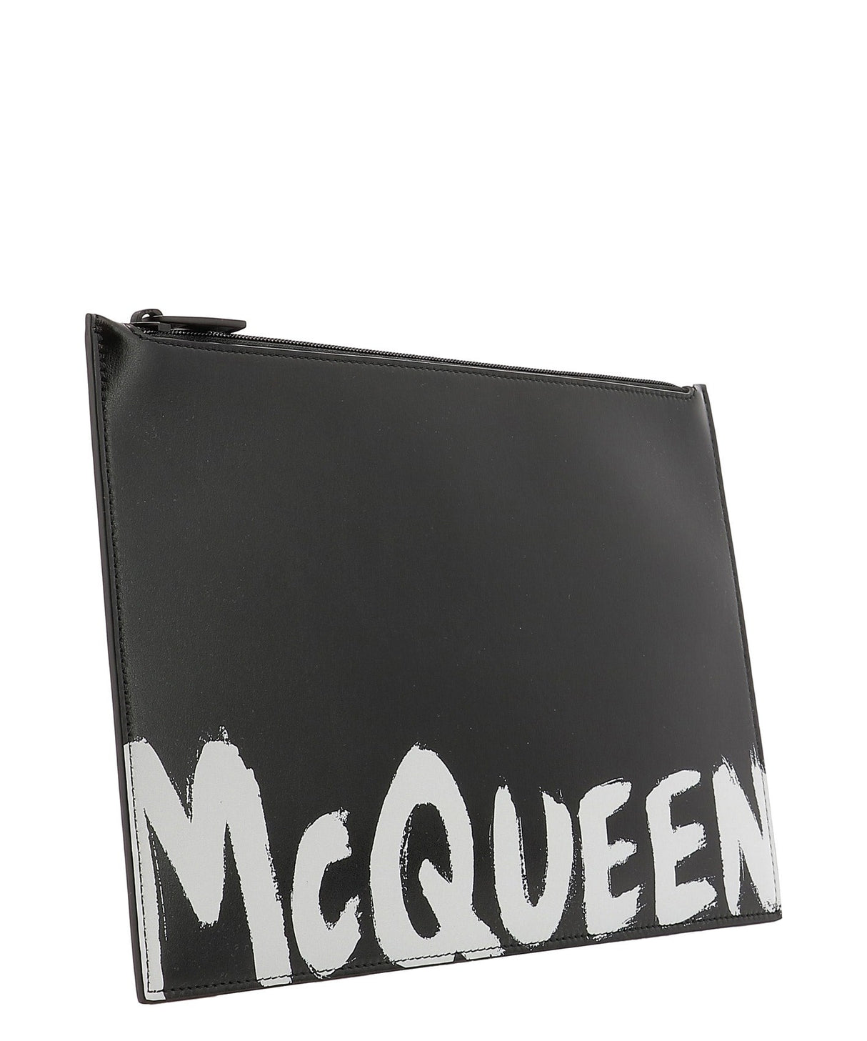 ALEXANDER MCQUEEN Contrast Logo Print Clutch Bag