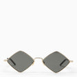 SAINT LAURENT Diamond Shaped Gold-Tone Metal Sunglasses