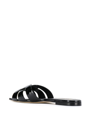 SAINT LAURENT 2024 Women's Black Sandals for a Chic Summer Look