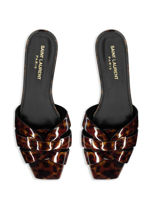 SAINT LAURENT 24SS Women's Brown Strappy Sandals