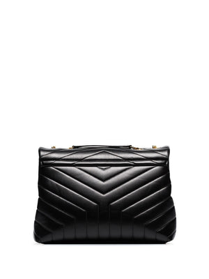 SAINT LAURENT Logo Plaque Mini Shoulder Handbag