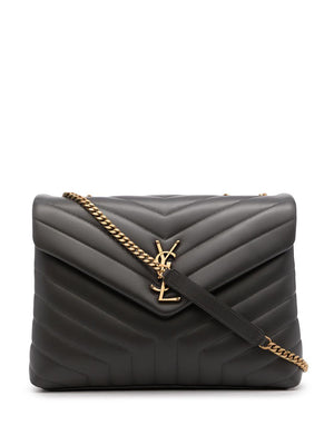 SAINT LAURENT Stormy LouLou Plaque Shoulder Handbag for Women | SS23 Collection