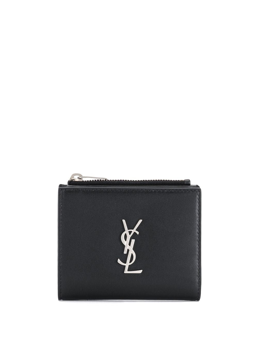 SAINT LAURENT Classic Black Leather Wallet for Men - Season FW22