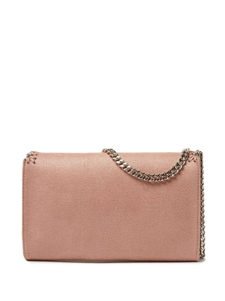 STELLA MCCARTNEY Blush Pink Faux Leather Falabella Crossbody Handbag