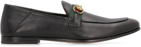 GUCCI Stylish Black Leather Loafers for Men