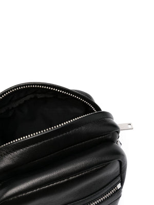 SAINT LAURENT Luxury Mini Black Lamb Leather Handbag