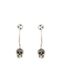 ALEXANDER MCQUEEN Skull Earrings with Intricate Detailing