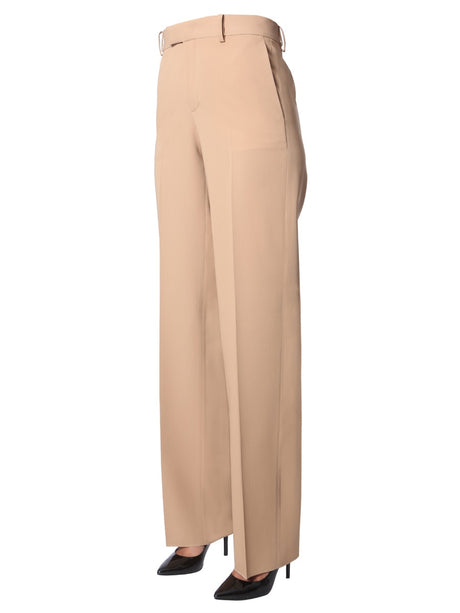 BOTTEGA VENETA Wide Pants with Front Zip and Hook Closure