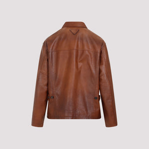 PRADA Luxurious Lamb Leather Jacket - SS24 Collection