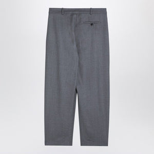 STELLA MCCARTNEY Chic Light Grey Wool Trousers