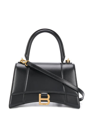 BALENCIAGA Mini Leather Hourglass Tote Handbag