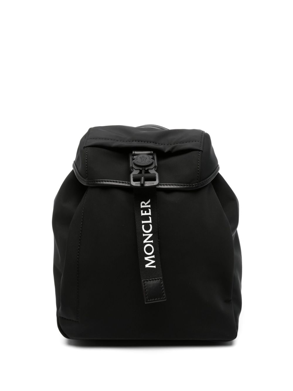 MONCLER Chic Urban Mini Backpack with Leather Accents