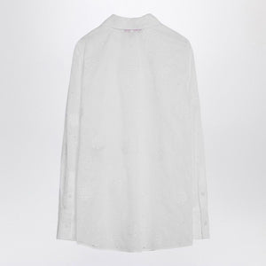 VALENTINO Ivory Organdy Daisy Shirt