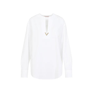 VALENTINO Elegant Poplin Blouse