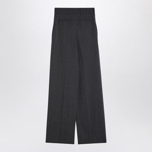 VALENTINO Elegant Grey Wide-Leg Wool Trousers