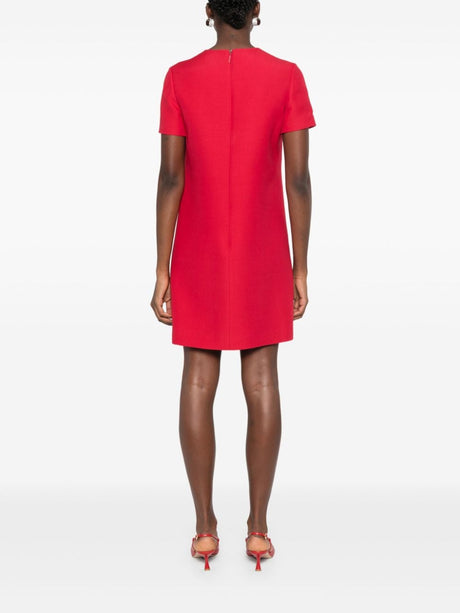 VALENTINO Chic Red Wool-Silk Mini Dress