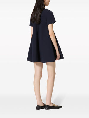 VALENTINO Midnight Elegance Mini Dress with VGold Accents