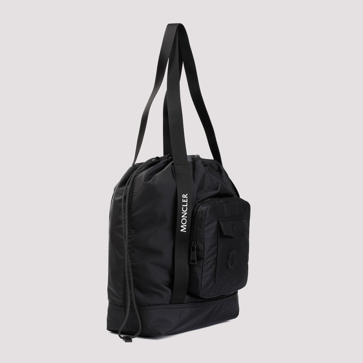 MONCLER Men's Black Polyamide Tote Handbag - SS24 Collection