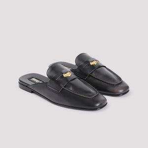 Giày Moccasins Da Đen Tinh Tế