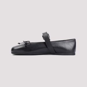 MIU MIU 100% Leather Ballerinas for Women