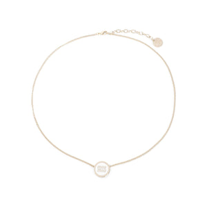 MIU MIU Elegant Brass Necklace