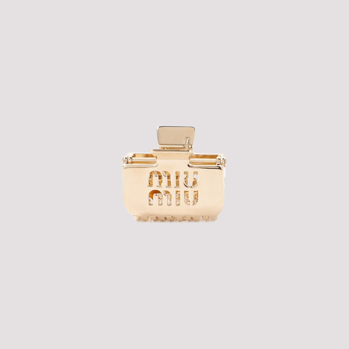 MIU MIU Elegant Mini Brass Hair Clip