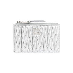 MIU MIU Mini Metallic Matelassé Pouch Handbag