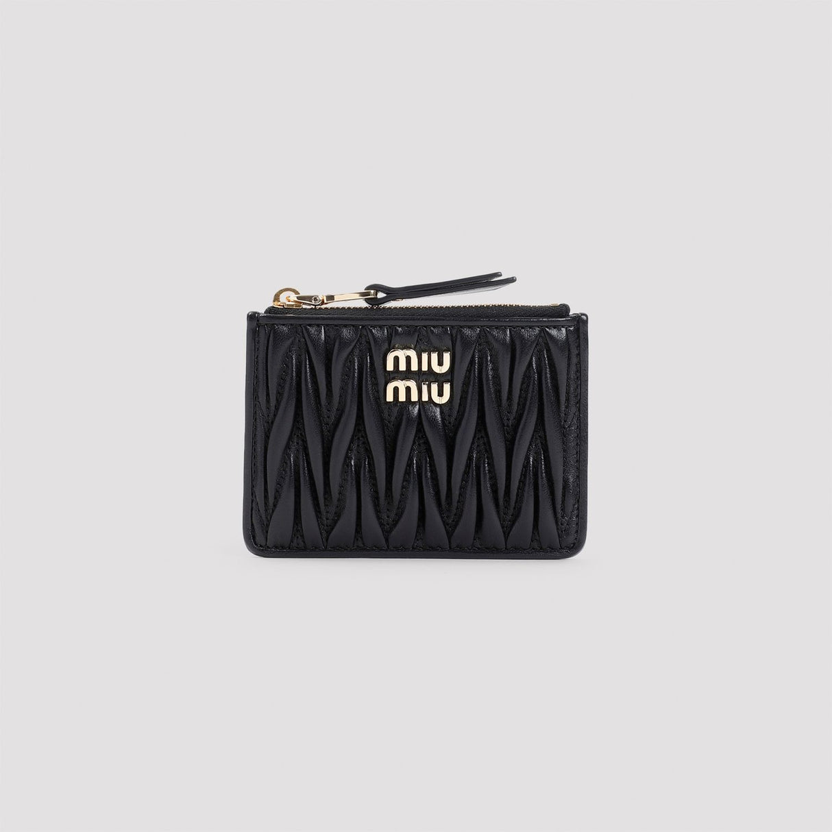 MIU MIU Mini Leather Card Holder - FW24 Collection