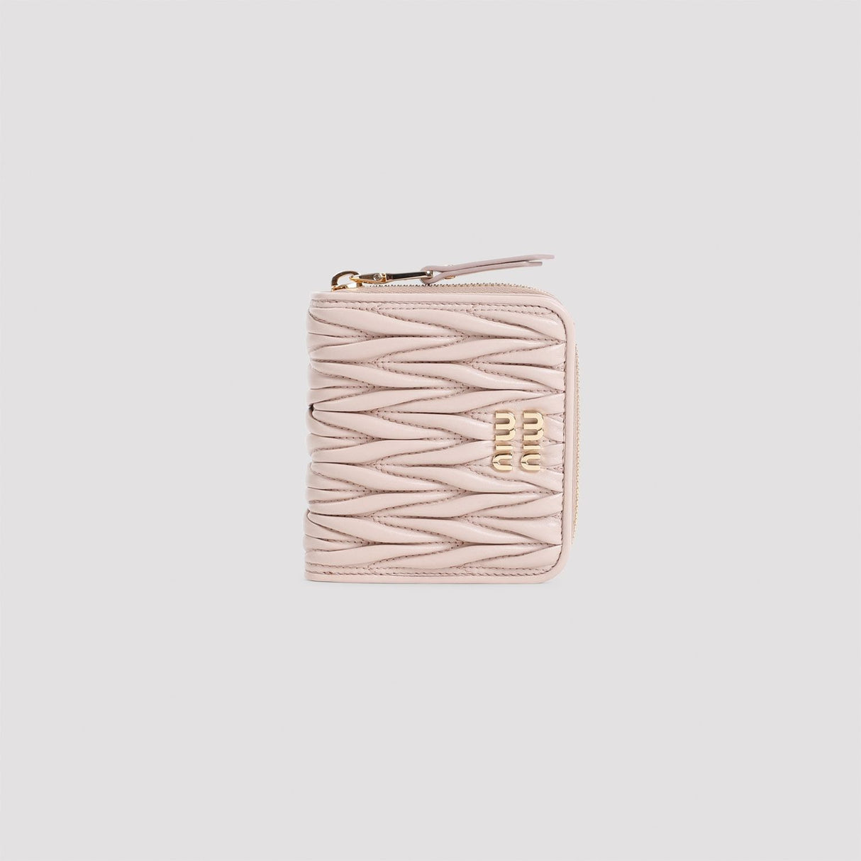 MIU MIU Mini Zip Wallet - Effortless Chic and Versatile