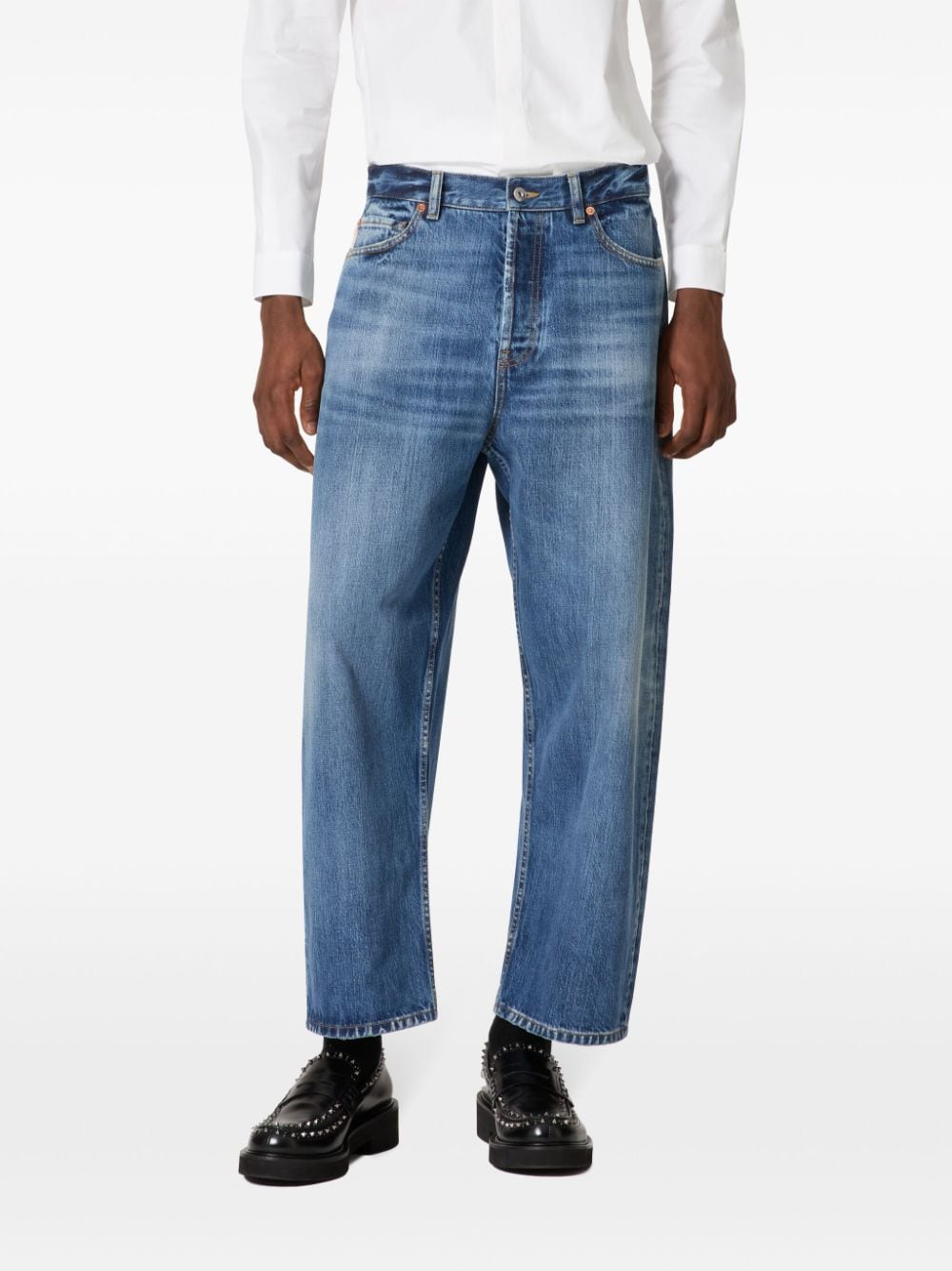 VALENTINO Refined Denim Cotton Jeans