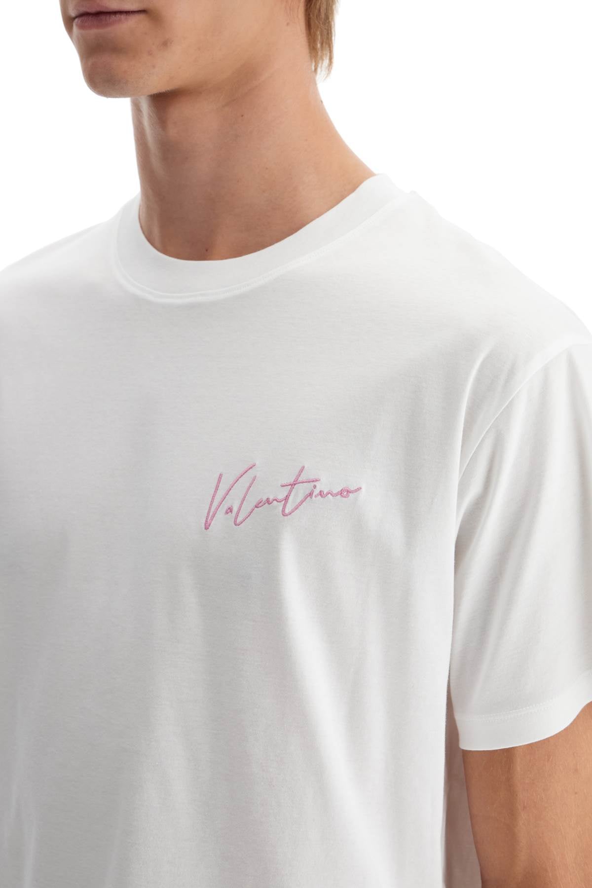 VALENTINO GARAVANI T-SHIRT WITH Embroidered AND PRINT DESIGN