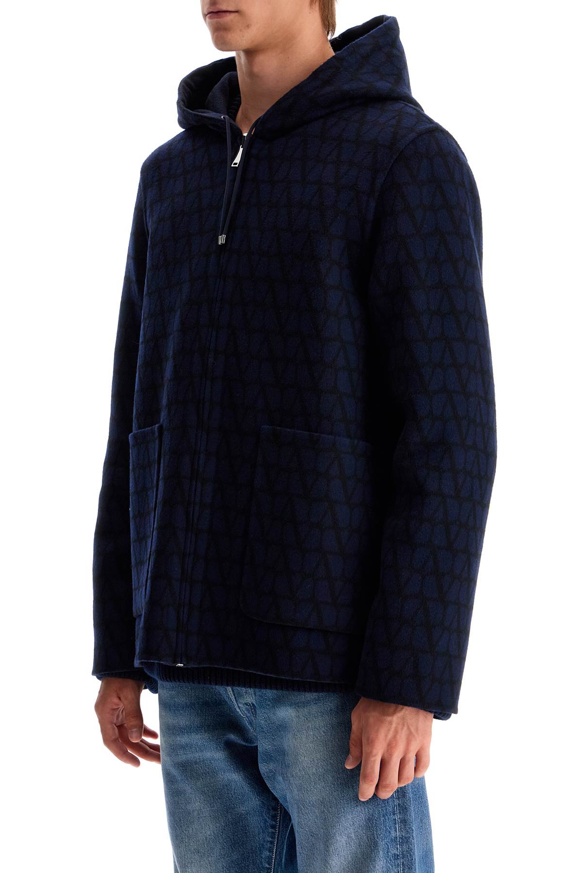 VALENTINO GARAVANI Reversible Wool Caban Jacket - Regular Fit