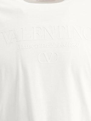 VALENTINO Classic Rubberized Logo Cotton Tee