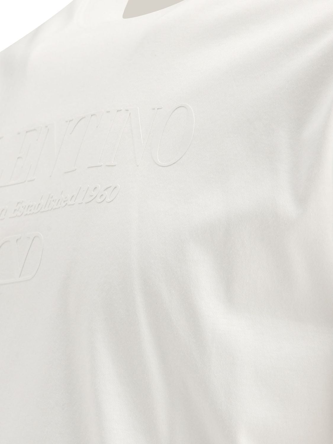 VALENTINO Classic Rubberized Logo Cotton Tee