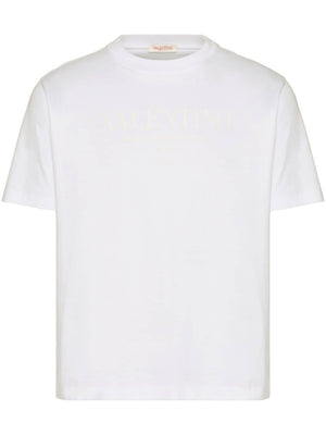 VALENTINO Classic Rubberized Logo Cotton Tee