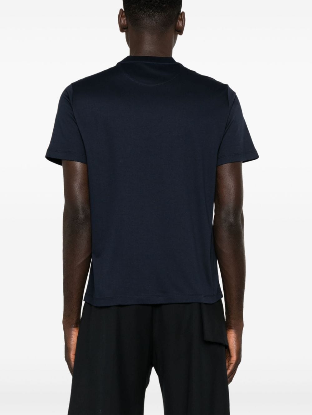 VALENTINO Iconic Navy Stud Logo Cotton Tee