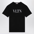 VALENTINO Sleek Black Cotton Logo T-Shirt