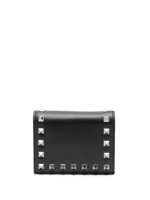 VALENTINO Small Rockstud Leather Wallet