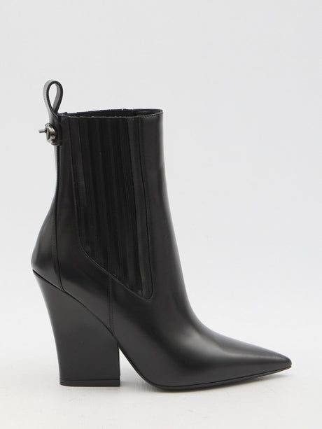 VALENTINO GARAVANI Vlogo Lockette Booties - 10.5 cm Heel Height