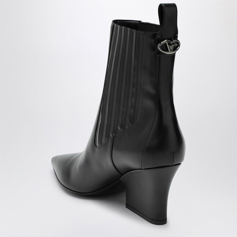 VALENTINO GARAVANI  VLOGO LOCKETTE BLACK BOOT