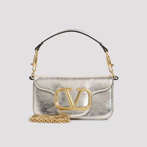 VALENTINO GARAVANI Mini Metallic Leather Shoulder Handbag