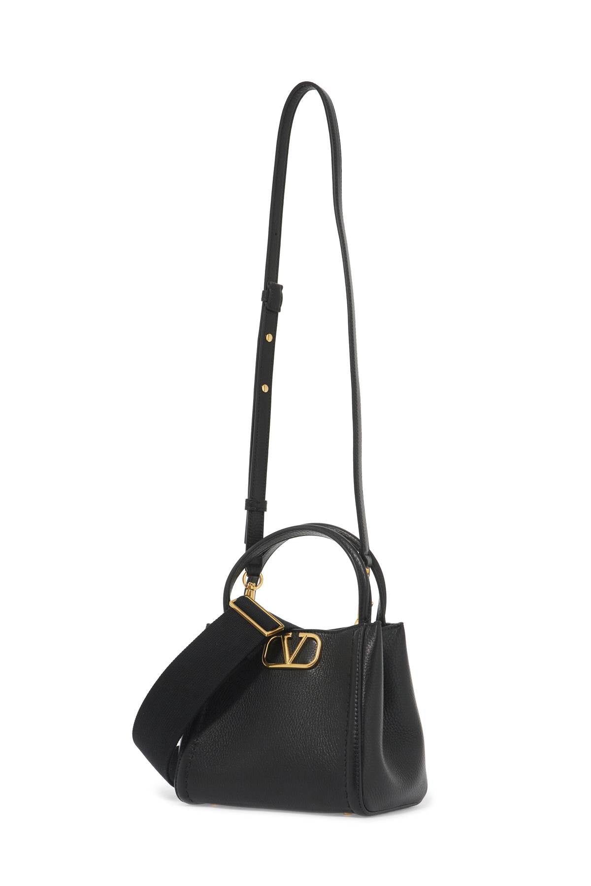 VALENTINO GARAVANI AllTime Classic Hammered Leather Tote with VLogo