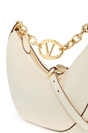 VALENTINO GARAVANI Small VLogo Moon Chain Hobo Handbag