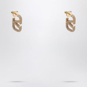 VALENTINO GARAVANI Crystal VLogo Drop Earrings