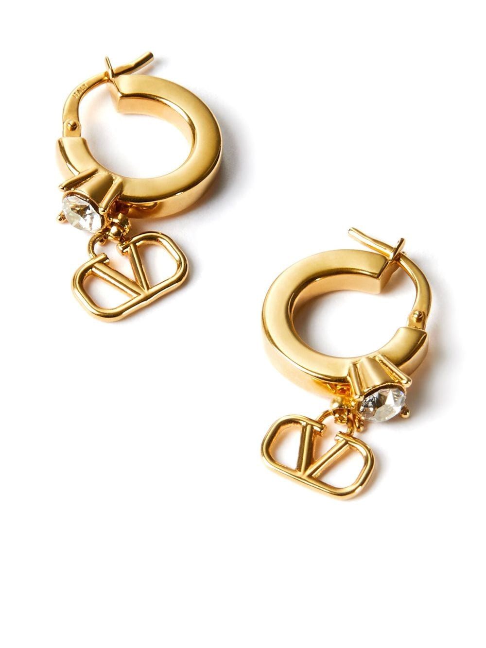 VALENTINO Mini Crystal VLogo Signature Earrings