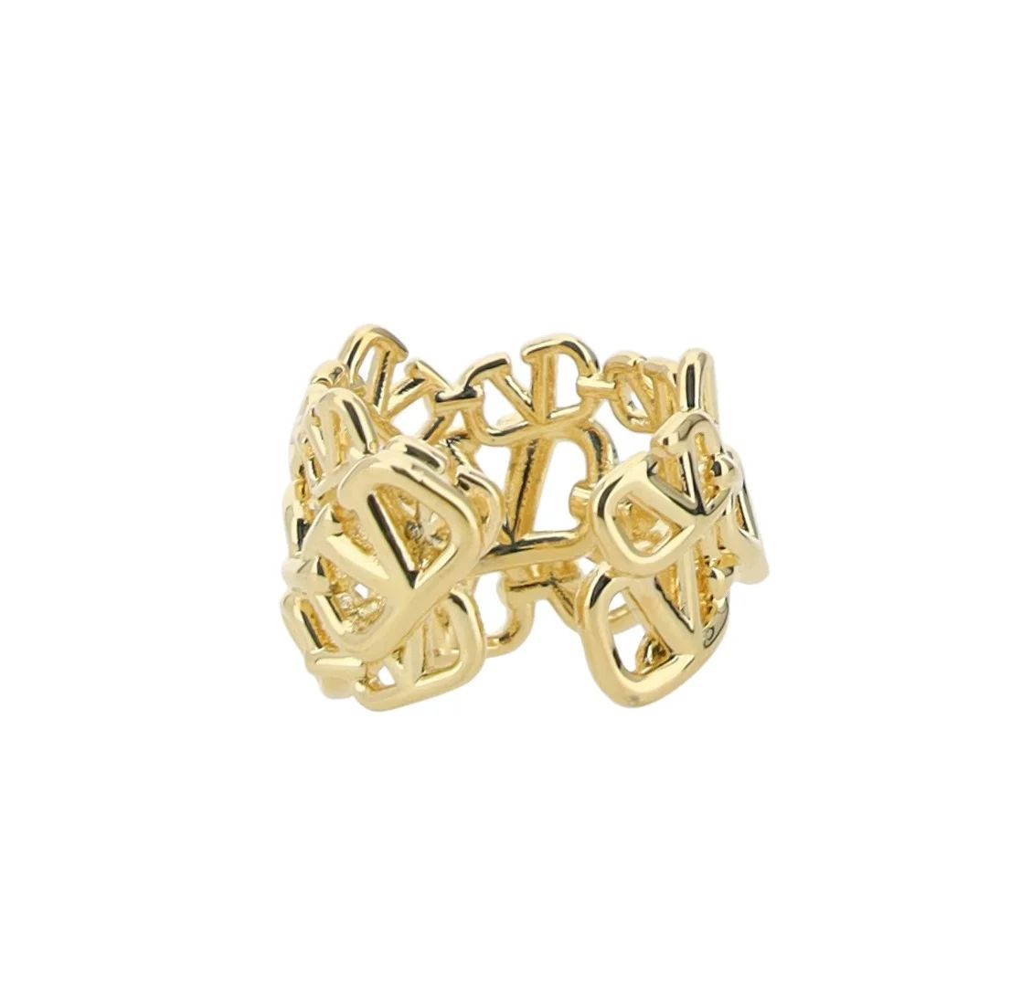 VALENTINO Iconic Gold Ring for Women - FW24 Collection