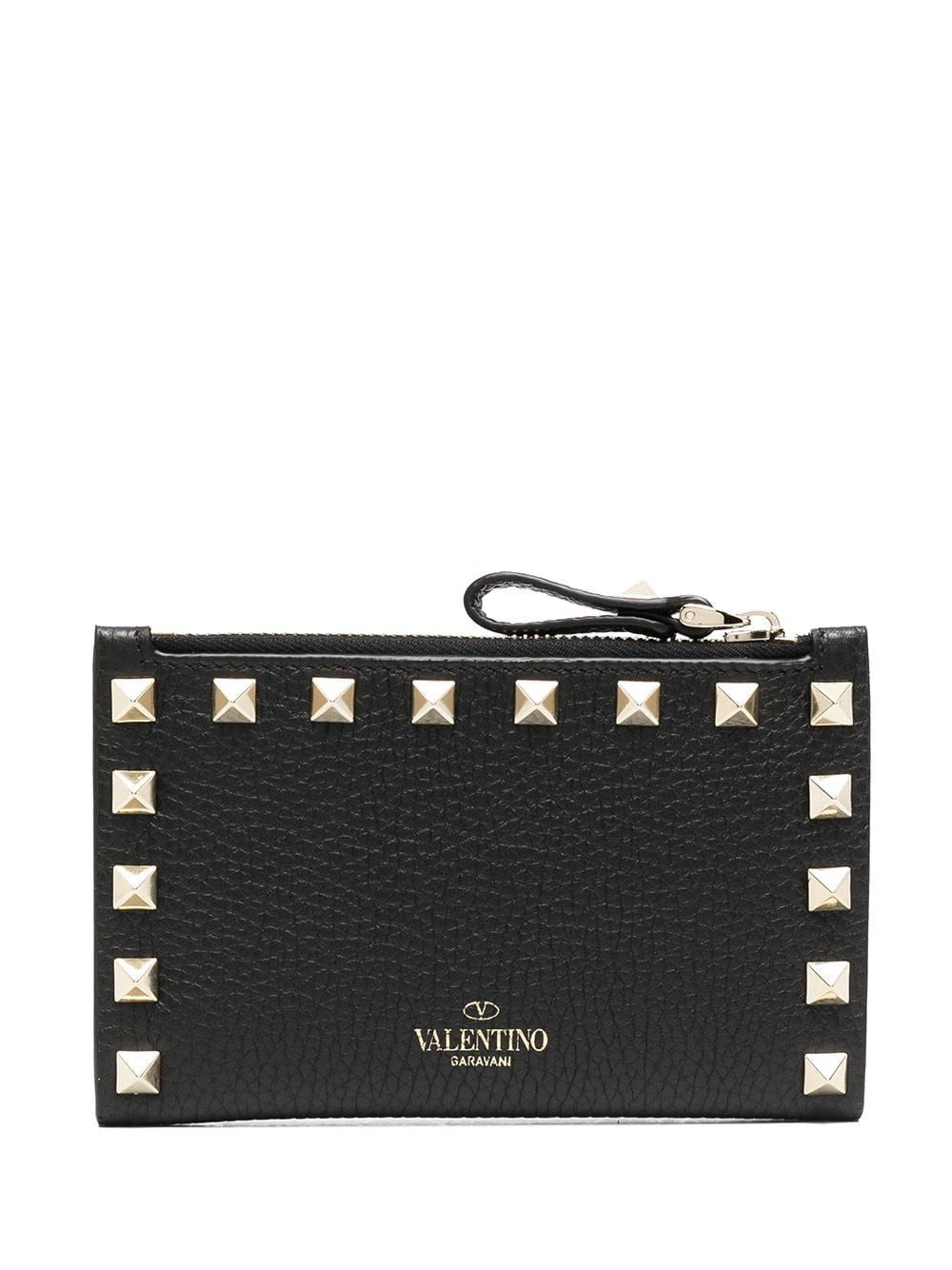 VALENTINO Rockstud Mini Leather Wallet