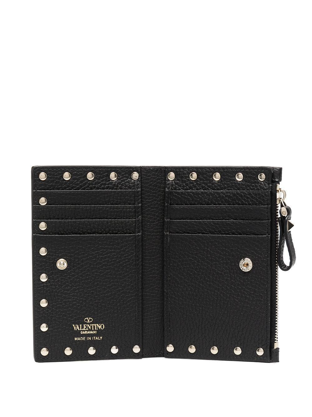 VALENTINO Rockstud Mini Leather Wallet