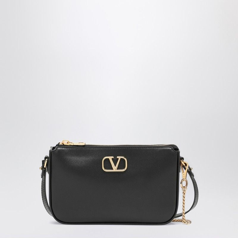 VALENTINO Chic Mini Handbag with Striking Golden Logo