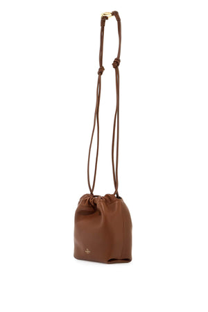 VALENTINO GARAVANI Mini Vlogo Bucket Handbag with Pouf